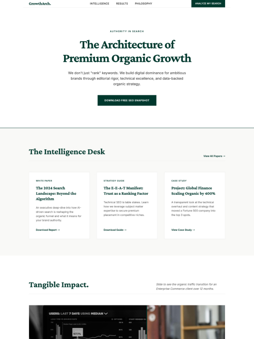 SEO Authority template preview