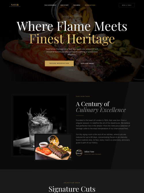 Prime Steakhouse Template