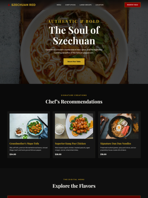 Szechuan Spices Template