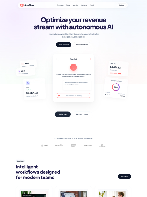 AuraFlow AI Template